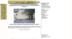 Desktop Screenshot of kanzlei.dr-wo.de